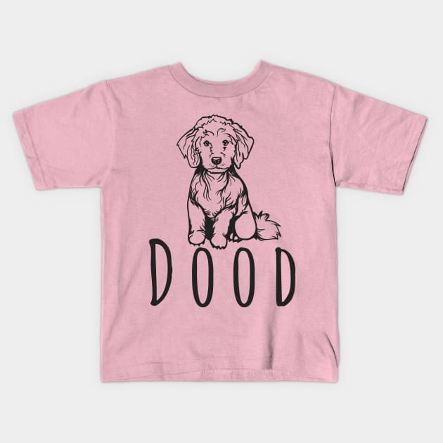 Cute Dood Dog Kids T-Shirt by TeeTrendz